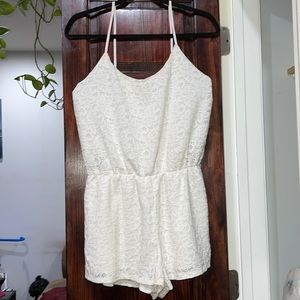 White Lace Romper.